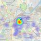 NS Estates - Middlesbrough listings heatmap