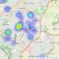 Oak Estate Agents - Kingswood listings heatmap