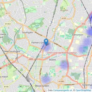 Oak Estates - London listings heatmap