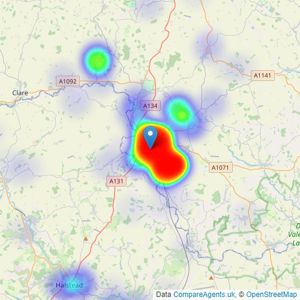 Oakheart Property - Sudbury listings heatmap