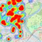 Oakhill - Isleworth listings heatmap