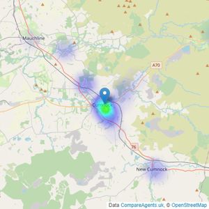 Oakhouse Premier Sales & Lets - Cunmock listings heatmap