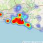 Oakley Property - Brighton listings heatmap