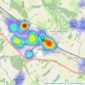 Oakleys Estate Agents - Berkhamsted listings heatmap