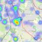 Oakmans Estate Agents - Shirley listings heatmap