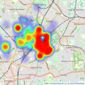 Oaks Estate Agents - South Norwood listings heatmap