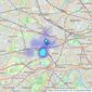 Oaktree West London - London listings heatmap