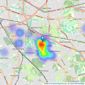 Oakwood Estate Agency - Mottingham listings heatmap