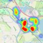 Oakwood Estates - Datchet listings heatmap