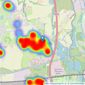 Oakwood Estates - Iver listings heatmap