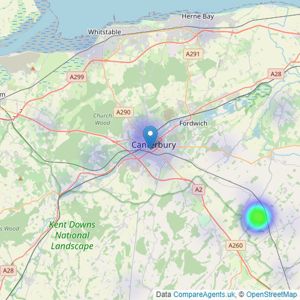 Oatley & O'Connor - Canterbury listings heatmap