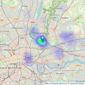 OC Homes - London listings heatmap