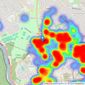 Ocean - Clifton listings heatmap