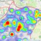 Ocean - Downend listings heatmap