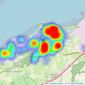 Ocean - Portishead listings heatmap