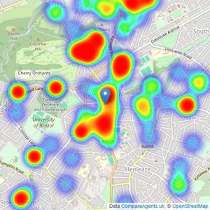 Ocean - Westbury on Trym listings heatmap