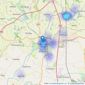 O'Connell Property Agents - Tewkesbury listings heatmap