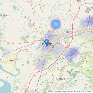 Odos Properties - Gloucester listings heatmap