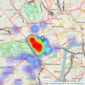 Oliver Bernard Private - Mayfair listings heatmap