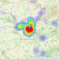 Oliver Chandler - Salisbury listings heatmap