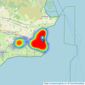 Oliver Miles - Swanage listings heatmap