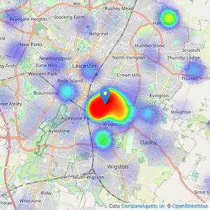 Oliver Rayns - Leicester listings heatmap