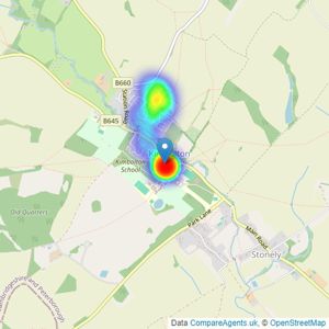 Oliver Russell - Kimbolton listings heatmap