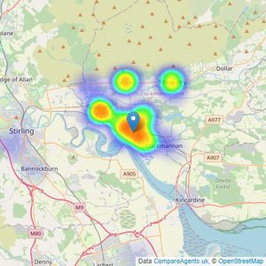 O'Malley Property - Alloa listings heatmap