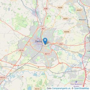 OMEETO LTD - Derbyshire listings heatmap