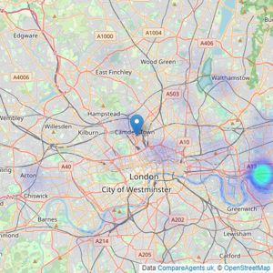 One Housing - London listings heatmap