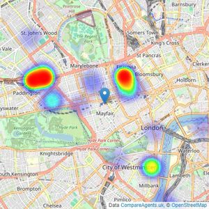 One London - London listings heatmap