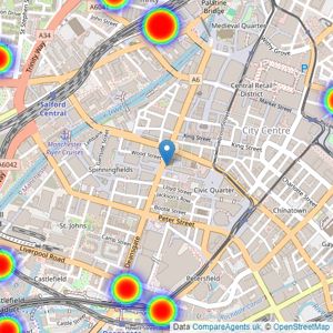 One Move Group - Manchester listings heatmap