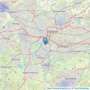 Online Property Auction Scotland - Glasgow listings heatmap