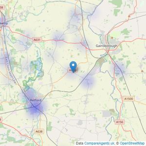 Open Door Property - South Wheatley listings heatmap