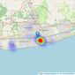 Open House Estate Agents - Worthing listings heatmap