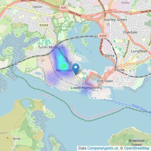 Opendaws Homes - Poole listings heatmap