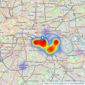 Oppida - Surrey Quays listings heatmap