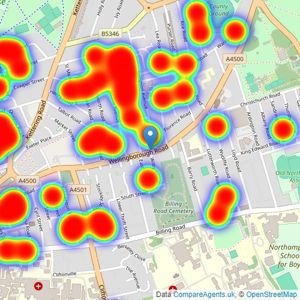 O'Riordan Bond - Abington listings heatmap