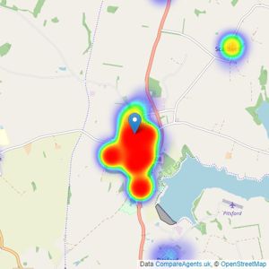 O'Riordan Bond - Brixworth listings heatmap