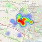 O'Riordan Bond - Duston listings heatmap