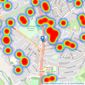 O'Riordan Bond - Kingsthorpe listings heatmap