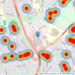 O'Riordan Bond - Weston Favell listings heatmap