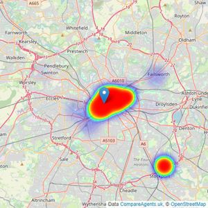 Orlando Reid - Manchester listings heatmap