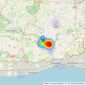 Osborn Frankling - Steyning listings heatmap