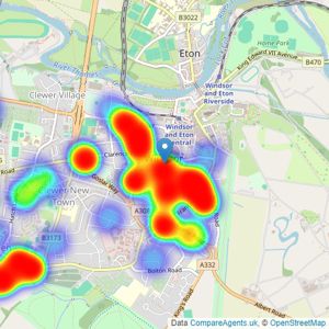 Osborne Heath - Windsor listings heatmap