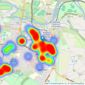 Osborne Heath - Windsor listings heatmap