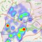 Oscar James - Corby listings heatmap