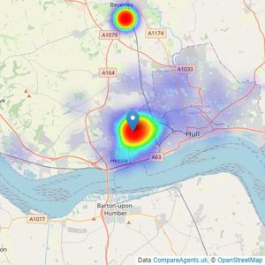 Oscars - Hull listings heatmap