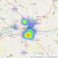 Osprey Property - Melton Mowbray listings heatmap