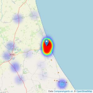 Our House Estate Agents - Hornsea listings heatmap